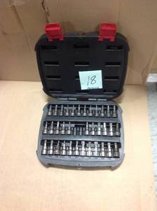 lot 18 image: Husky 38 in. Drive Master Bit Socket Set (37-Piece)  MISSING pcs