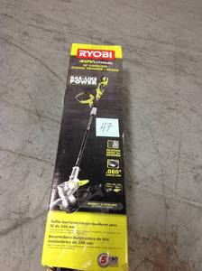 lot 47 image: Ryobi 40-Volt Lithium-Ion Cordless String TrimmerEdger - 2.6 Ah Battery and Charger Included  in good condition