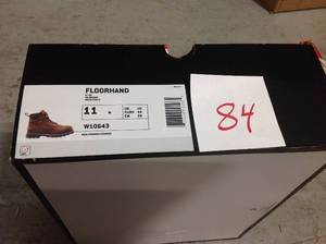 lot 84 image: Wolverine Mens Floorhand Waterproof 6 Work Boots - Soft Toe - Dark Brown Size 11(M) not used