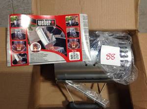 lot 88 image: Weber Rapidfire Chimney Charcoal Starter in good condition