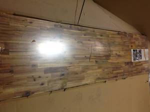 lot 106 image: INTERBUILD 8 ft. L x 2 ft. 1.5 in. D x 1 in. T Butcher Block Countertop in Light Oak Stained Acacia