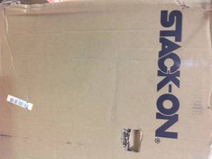 lot 111 image: ARMORGUARD 18-Gun Fire Rated Safe with Electronic Lock and Door Storage, Black (NOT USED)