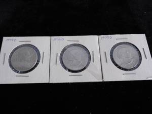 Lot of 3 Susan B Anthony Dollars