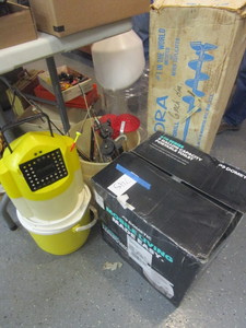 lot 745 image: ICE FISHING INCLUDING AUCGER AND PORTA POTTY