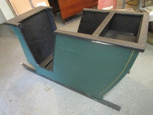 lot 772 image: HOMEMADE WOODEN SLEIGH