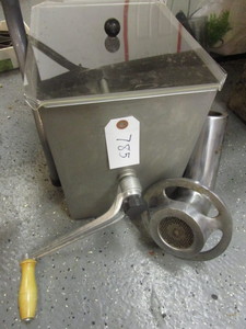 lot 785 image: STAINLESS STEEL MEAT GRINDER