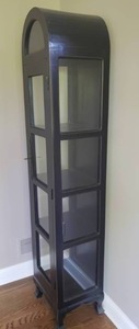 lot 11 image: Tall Domed Top Curio Cabinet