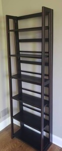 lot 16 image: Black Contemporary Folding Shelf