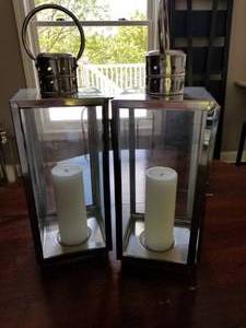 lot 57 image: Contemporary Metal Candle Boxes