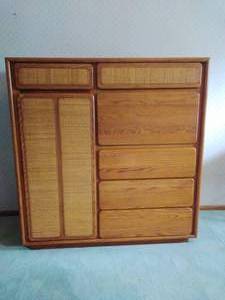 lot 5 image: Lane Dresser with Secretary Desk