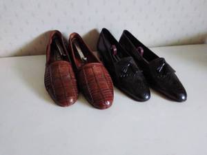 lot 40 image: Pair of Mens Stanley Blacker Shoes (Size 9.5)