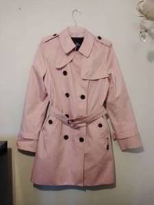 lot 152 image: Pink Double-Breasted Coach Jacket (Size Medium)