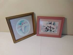 lot 197 image: 2 Framed Art Pieces