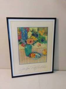 lot 198 image: Garden Reflections Framed Art