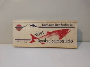 lot 207 image: SEALED Fairhaven Bay Seafoods Wild Smoked Salmon Trio