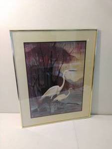 lot 213 image: Framed Bird Art