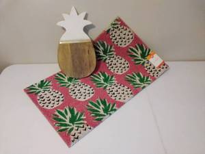 lot 241 image: Pineapple Door Mat & Cutting Board