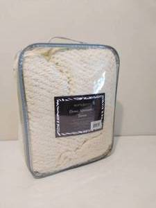 lot 242 image: Flannel Sheet Set & Down Throw