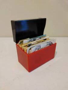 lot 248 image: VINTAGE Recipe Box FULL of Recipes