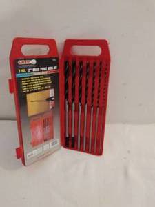 lot 111 image: 7 pc 12 Brad Point Drill Set
