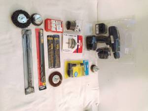 lot 127 image: Drill and accessories