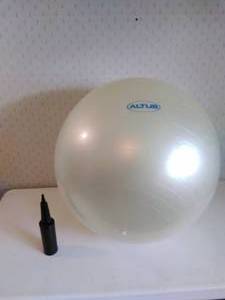 lot 64 image: Exercise ball and pump
