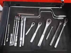 lot 16 image: Craftsman Ratchets, Extensions, Breaker Bars