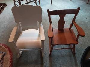 lot 151 image: Pair Of Childrens Rockers