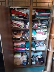 lot 153 image: Content Of Sewing Cabinet