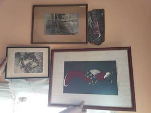 lot 154 image: 4-Piece Of Wall Art