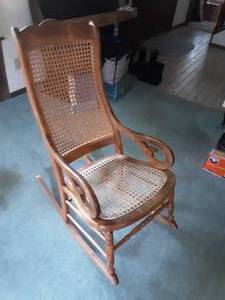 lot 189 image: Cane Rocking Chair