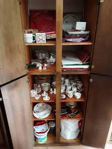 lot 210 image: Cupboard Of Christmas Related