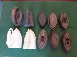 lot 257 image: Collection Of Sad Irons