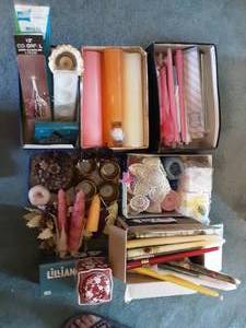lot 266 image: Large Lot Of Candles, Holders & Related