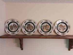 lot 269 image: 4-Alpine White Ascot Ironstone Plates