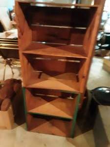 lot 293 image: 2-Primitive ShelfCrates & Other Primitive Boxes