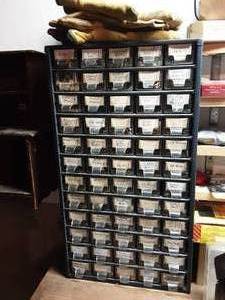 lot 308 image: Parts Organizer With Contents