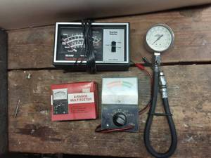 lot 331 image: Battery Tester, Compression Tester, Multi-tester, TackDwell Meter