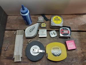 lot 333 image: Tape Measures, Snap-A-Line, Chalk