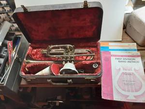 lot 346 image: Pan American Trumpet With Music