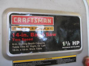Craftsman Band Saw