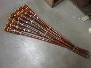 Lot of 7 Bamboo Yard Torches (Inclu...