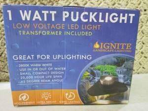 1 Watt Low Voltage LED Puck Light T...