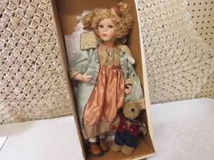 18 Ceramic Baby Grace Doll with Ce...
