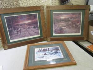 2 Signed Ruane Manning Framed Print...