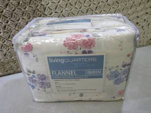 Queen Size Flannel Sheet Set  F-3...