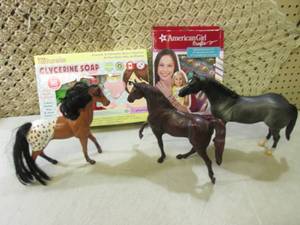 2 Craft Kits and 3 Horse Figures  C...