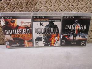Lot of 3 PS3 Battlefield Games No S...