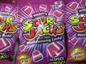 12 Bags of Wildberry Sour Jacks Sof...