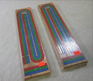 Lot of 2 Wood Cribbage Boards New i...
